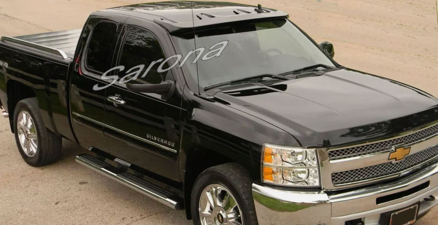 Custom Chevy Silverado  Truck Sun Visor (2007 - 2013) - $290.00 (Part #CH-061-SV)